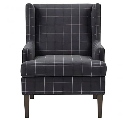 Powherbands Charcoal Upholstered Accent Chair